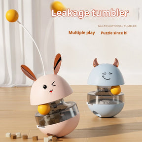 Pet tumbler toy interactive leak food ball, cat puzzle, self entertainment, cat stick, dog toy