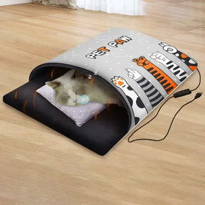 Pet Electric Bed Mat Cover USB Winter Warm Pad 3 Gears Timer Cat Dog Blanket Sofa Warm Cushions Mat Sleeping Bag Cat Accessories