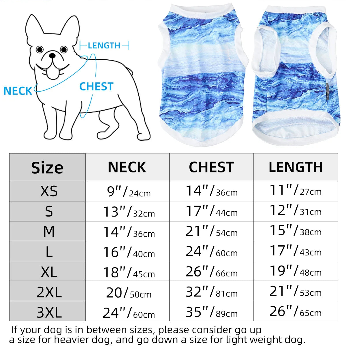 Spring Cooling Summer Pet Clothing Puppy Cool Dog Strap Cat Vest Instant Cooling Bulldog Pet Clothes