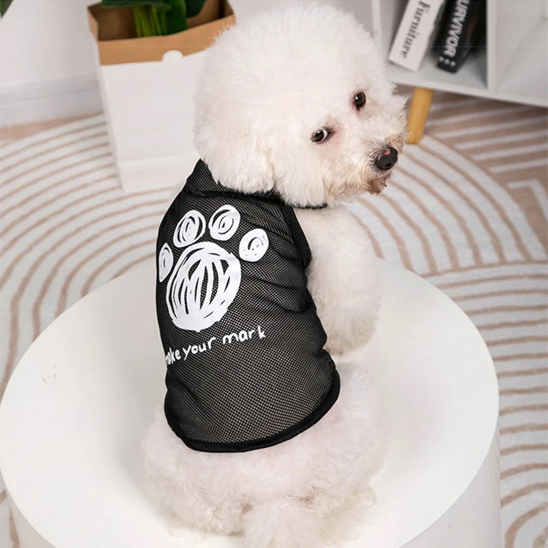 Cheap Dog Clothes T Shirt Summer Brethable Mesh Vest Comfortable, Cool Fashionable Pet Clothes Spring For Small Medium Puppy Cat